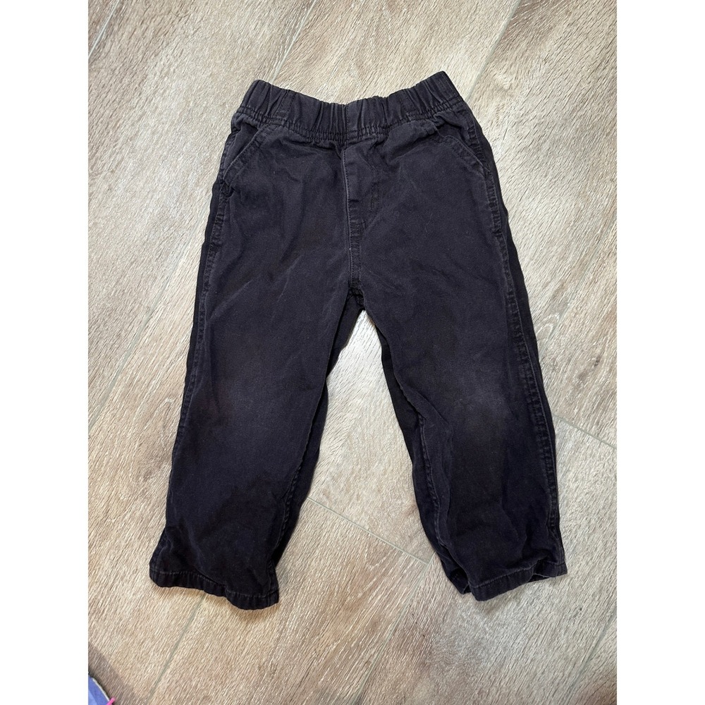Carhartt Toddler Boys 3T Brown Canvas Cotton Elastic Waist Work Pants - Picture 2 of 7